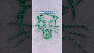 CNC가 이 완벽한 표범 모양을자를 수 있습니까? PU 절단 테스트