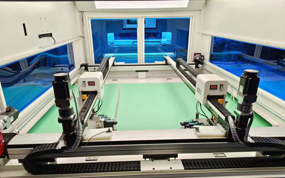 신발 마킹을 위한 1200 x 900mm 작업 영역 및 컴퓨터 제어 기능을 갖춘 듀얼 헤드 디지털 가죽 인쇄기