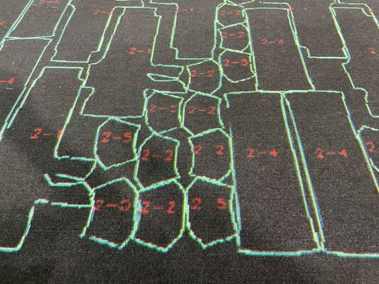 좋은 가격 10KW 도판 절단 기계 자동차 바닥 매트 절단 기계 50HZ 온라인으로